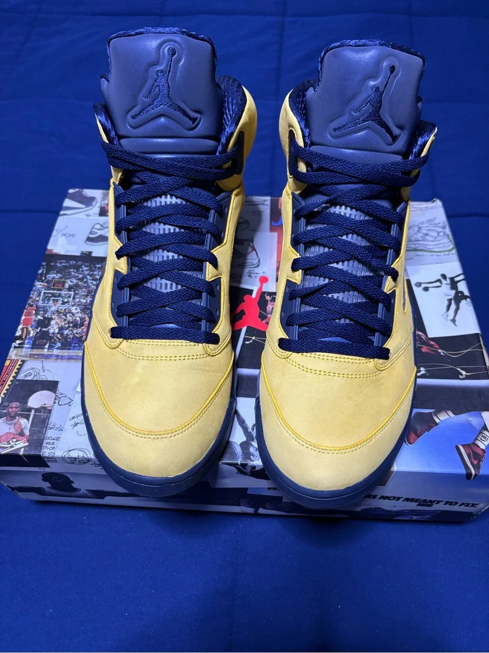 Jordan 5 Retro SP Michigan 2019 Size 13